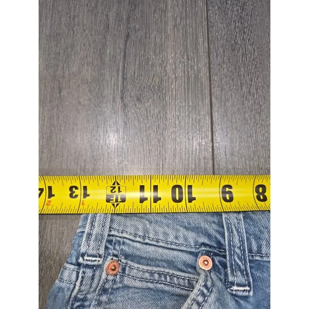 GAP 90's Loose Mid Rise cotton Cargo Jeans Women 24 Wide Leg Blue Denim A003268 - Picture 6 of 13